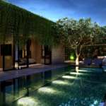 éclairage tendance piscine