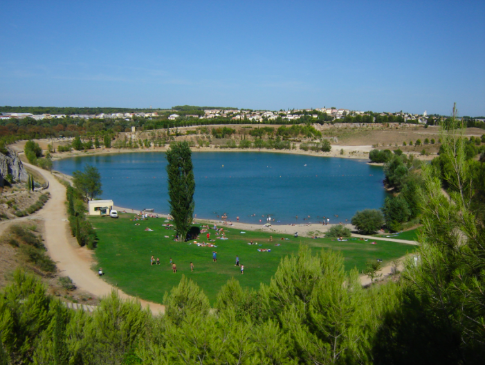 Le lac du Crès près de Montpellier
