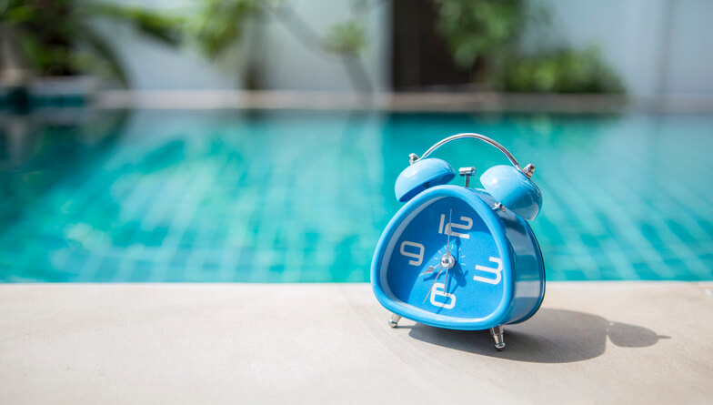 Horloge piscine