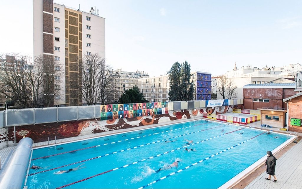 Piscine extérieure de la Butte-aux-Cailles