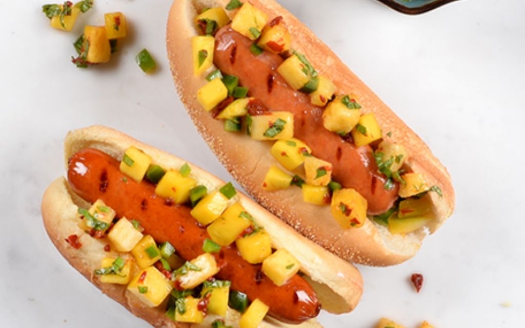 Hot dog mangue ananas